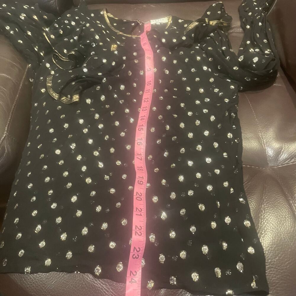 Sandro Lurex patterned top in black - Picture 9 of 10